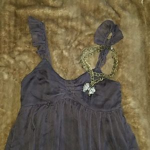 Delicate Sheer purple dress by Cecico